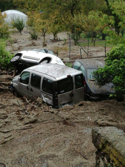 auto travolte dal fango Angri